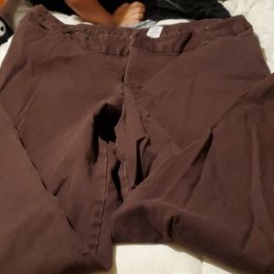 Boot cut brown jeans